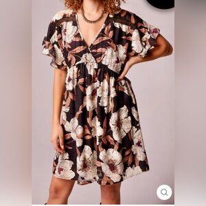 B.O.G Collective Aversa Flutter Sleeve Mini Dress SOLD OUT on website (see photo